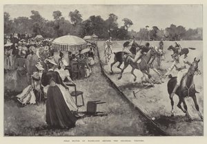 Match de polo à Ranelagh avant la visite des coloniaux